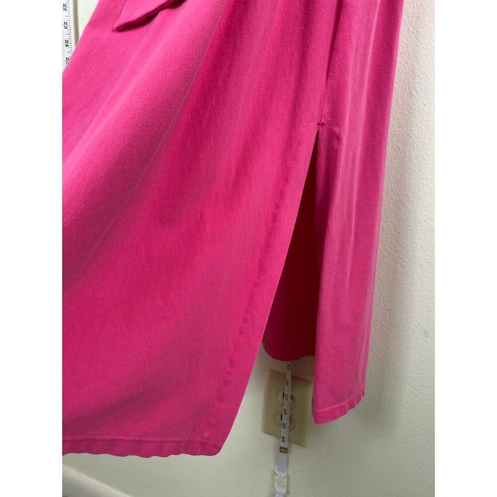 Xirena Tianna Maxi Dress Pink Cotton Slit Tie Front Size S - Picture 8 of 14